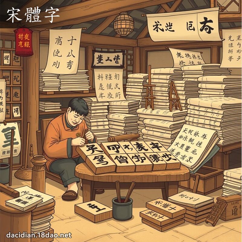 宋體字 - 國語大辭典配圖