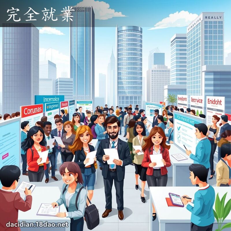 完全就業 - 國語大辭典配圖