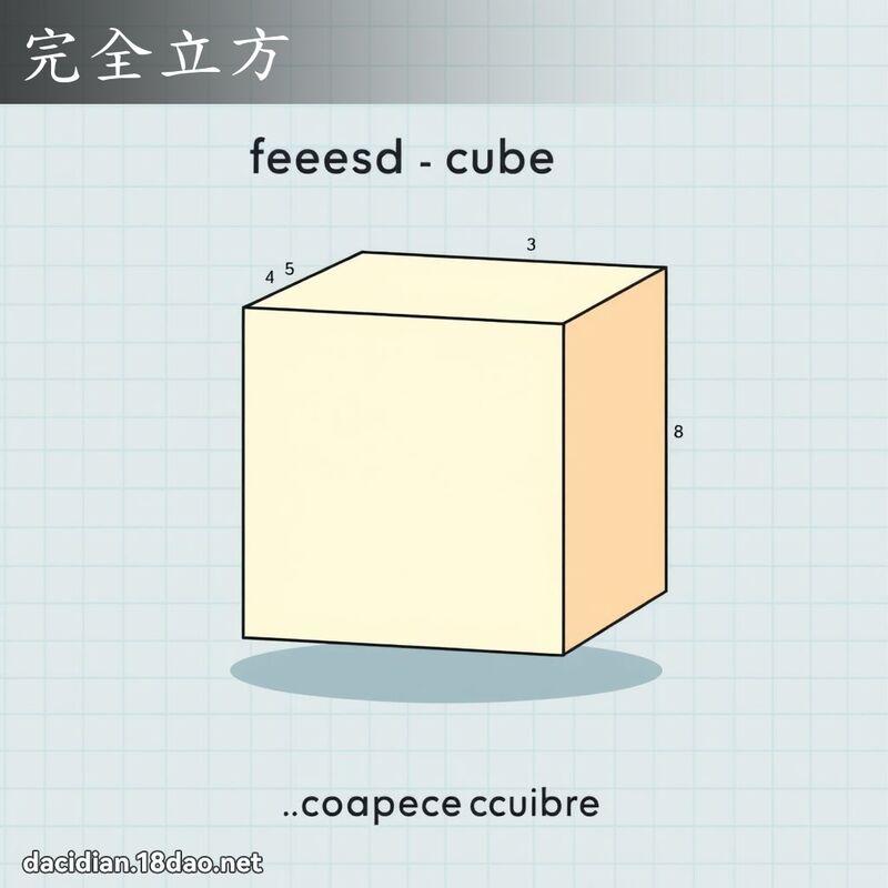 完全立方 - 國語大辭典配圖