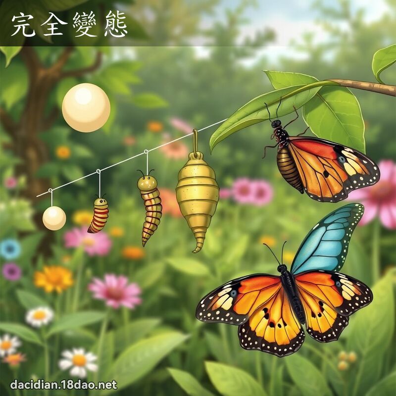 完全變態 - 國語大辭典配圖