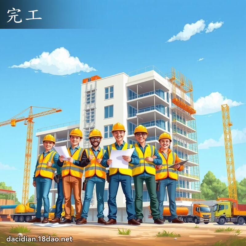 完工 - 国语大辞典配图
