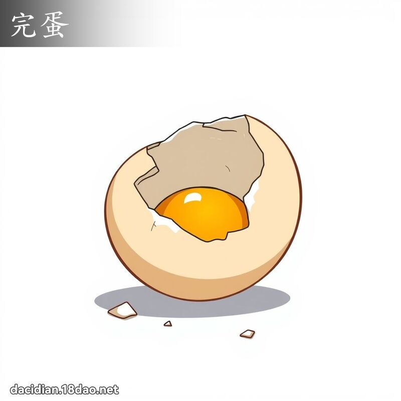 完蛋 - 国语大辞典配图