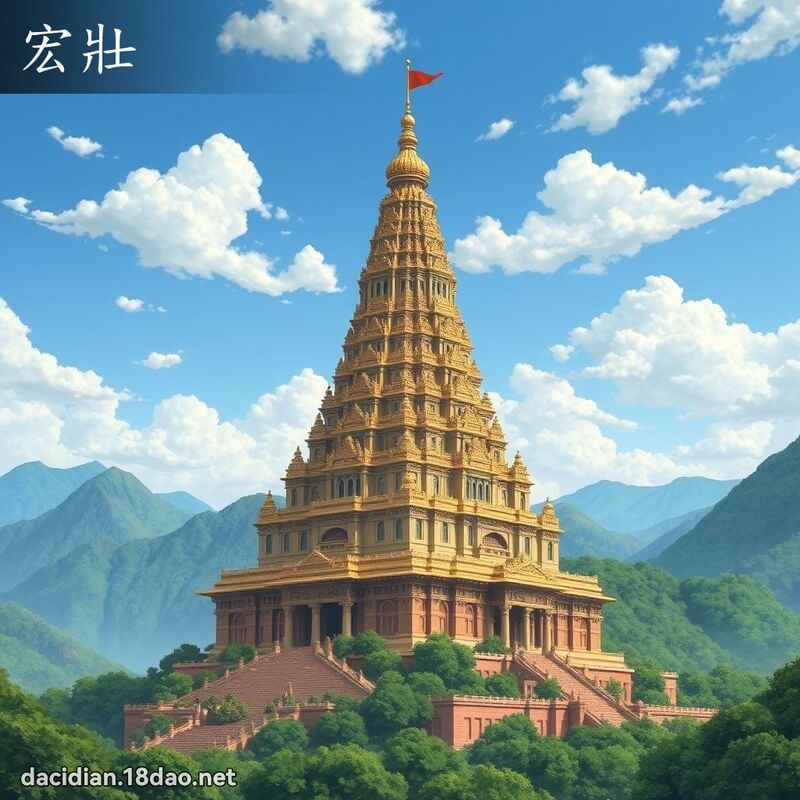宏壯 - 國語大辭典配圖