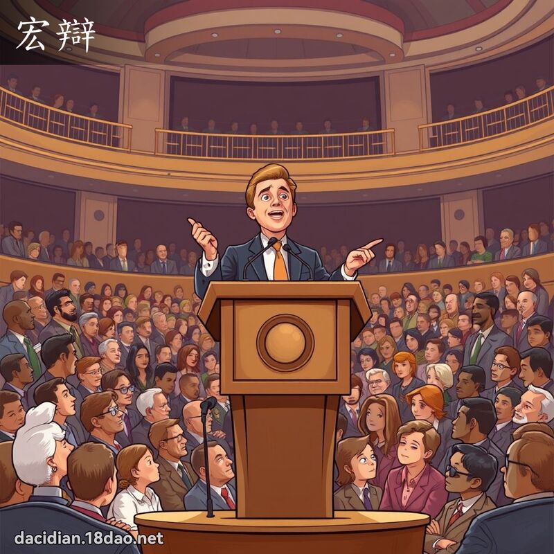 宏辩 - 国语大辞典配图