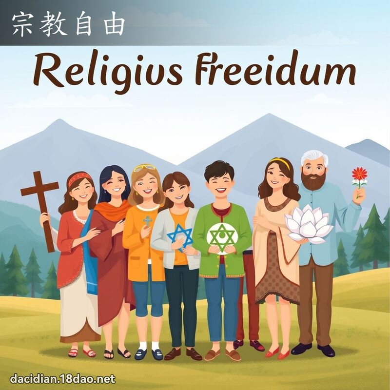 宗教自由 - 國語大辭典配圖