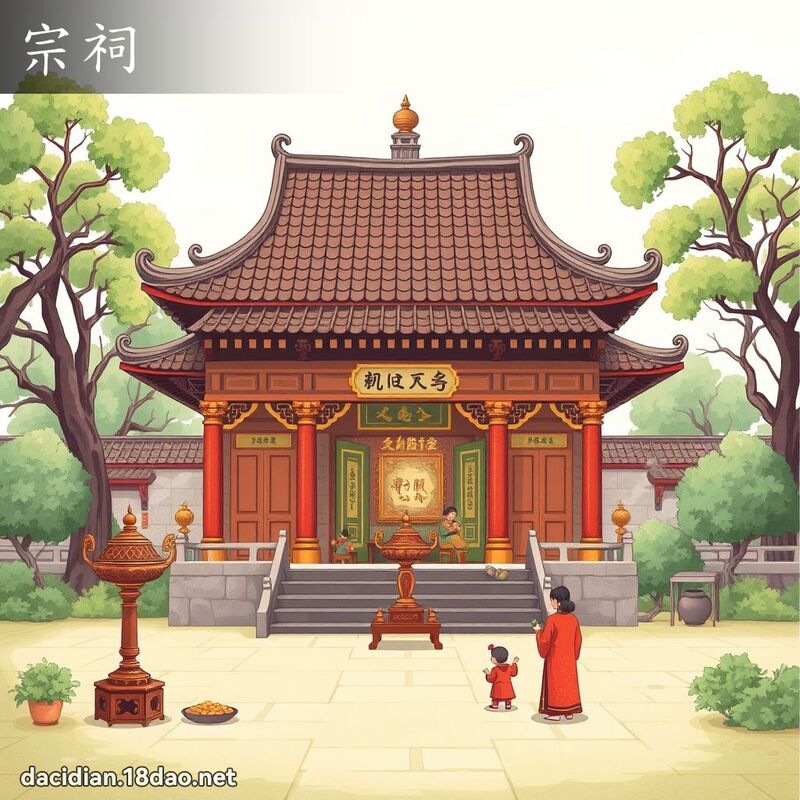 宗祠 - 國語大辭典配圖