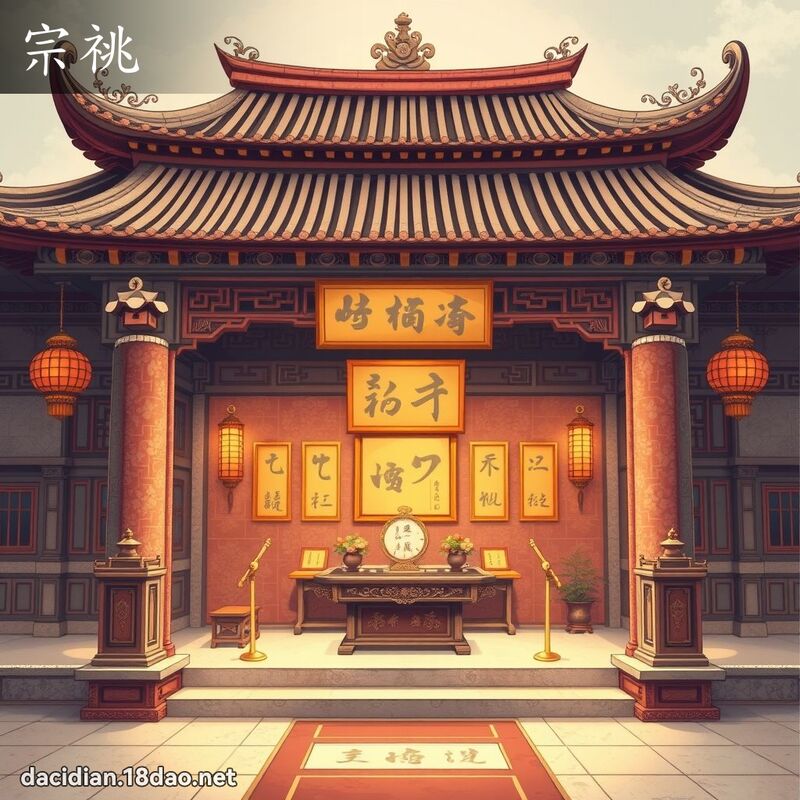 宗祧 - 国语大辞典配图