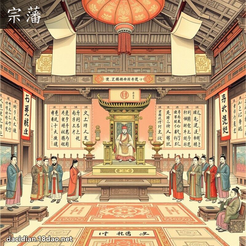 宗藩 - 國語大辭典配圖