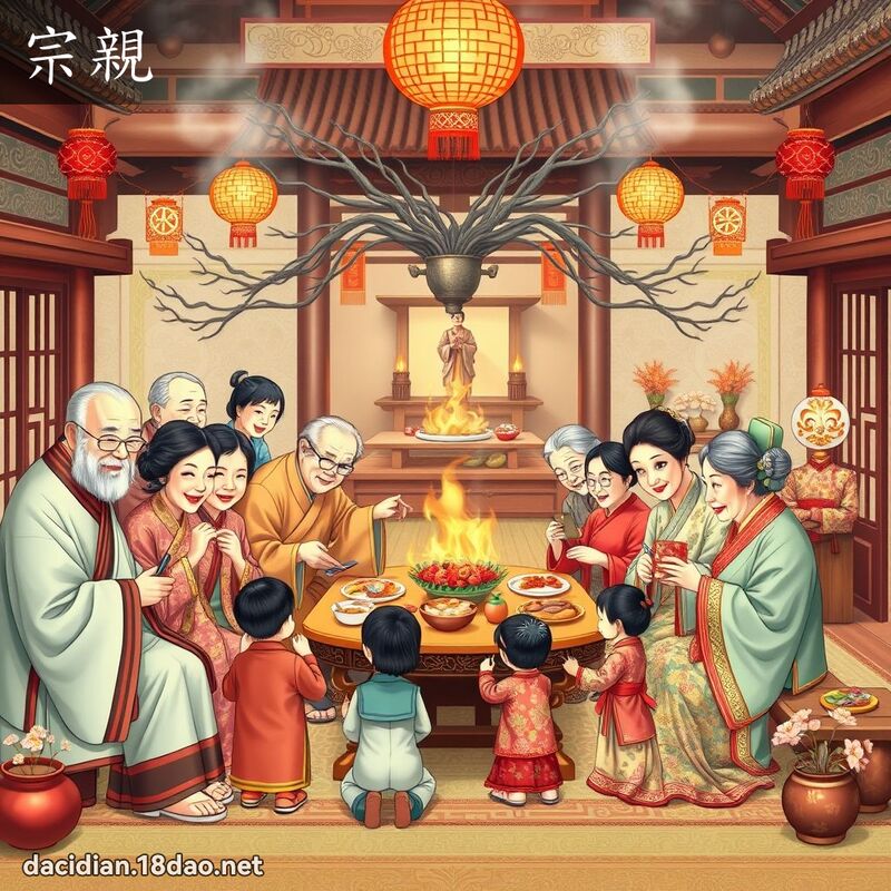 宗亲 - 国语大辞典配图