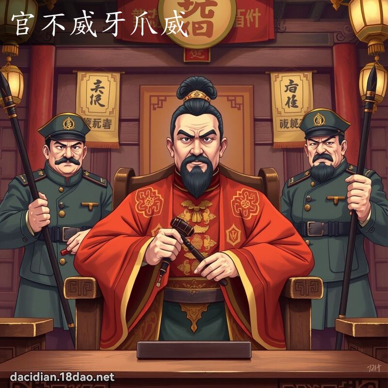 官不威牙爪威 - 國語大辭典配圖
