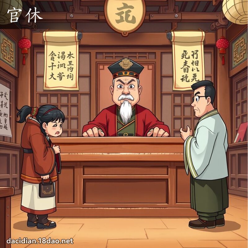 官休 - 國語大辭典配圖