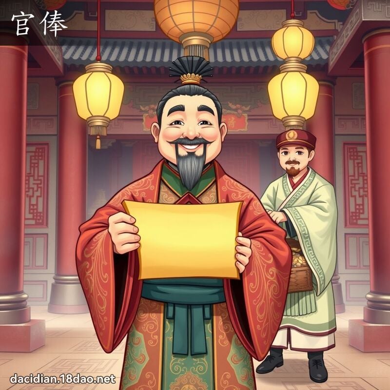 官俸 - 國語大辭典配圖