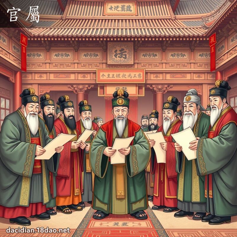 官屬 - 國語大辭典配圖