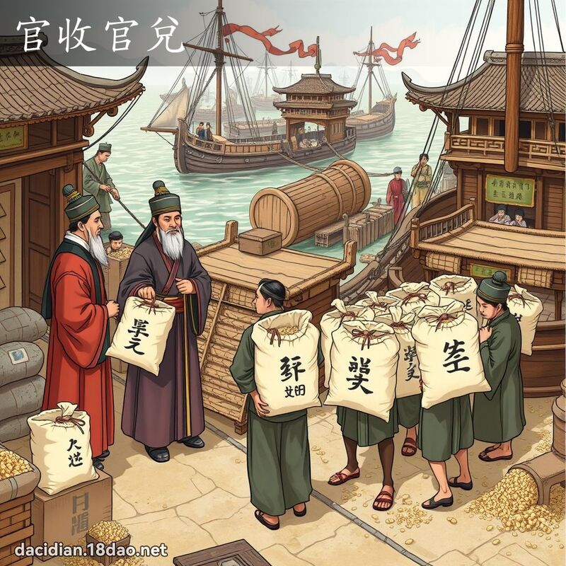 官收官兑 - 国语大辞典配图
