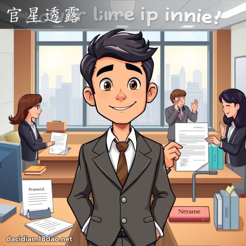 官星透露 - 國語大辭典配圖