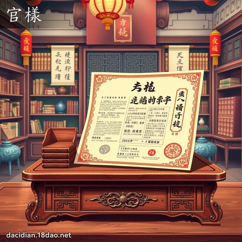 官样 - 国语大辞典配图