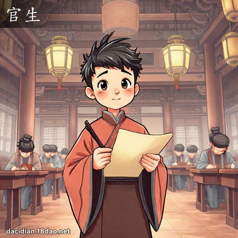 官生 - 國語大辭典配圖