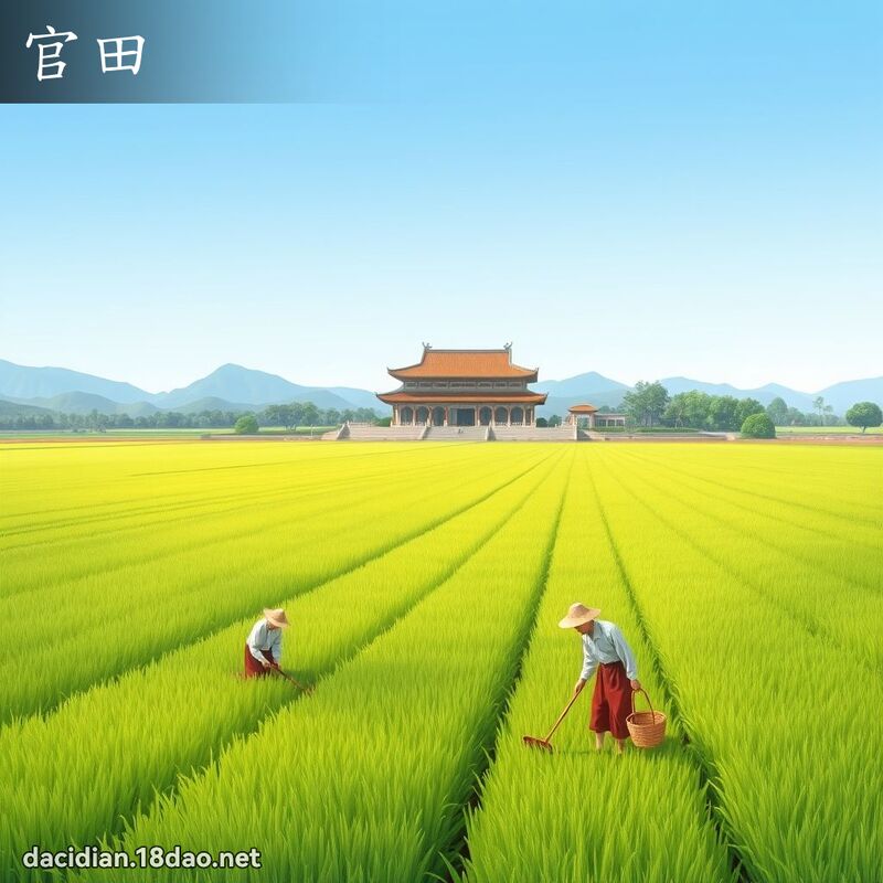 官田 - 国语大辞典配图