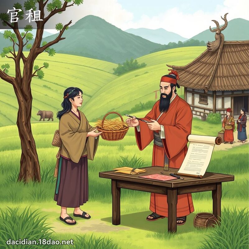 官租 - 国语大辞典配图