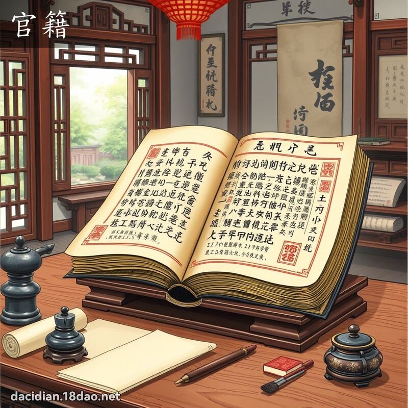 官籍 - 国语大辞典配图