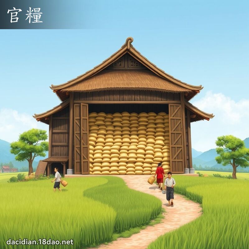 官糧 - 國語大辭典配圖