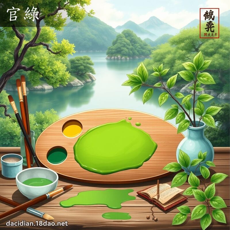 官绿 - 国语大辞典配图