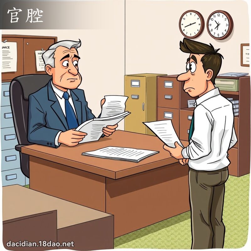 官腔 - 国语大辞典配图