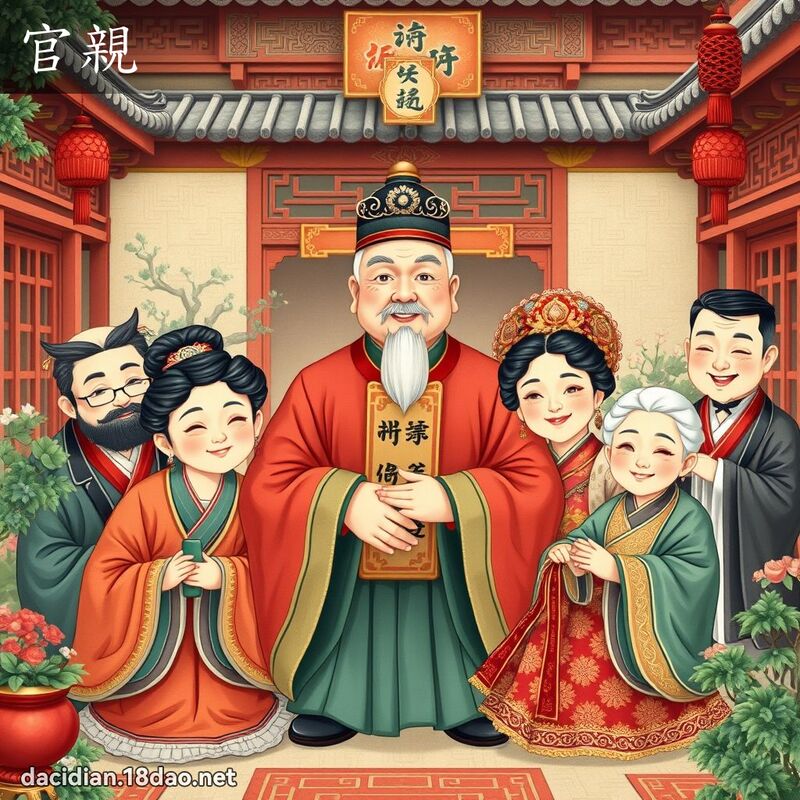 官親 - 國語大辭典配圖