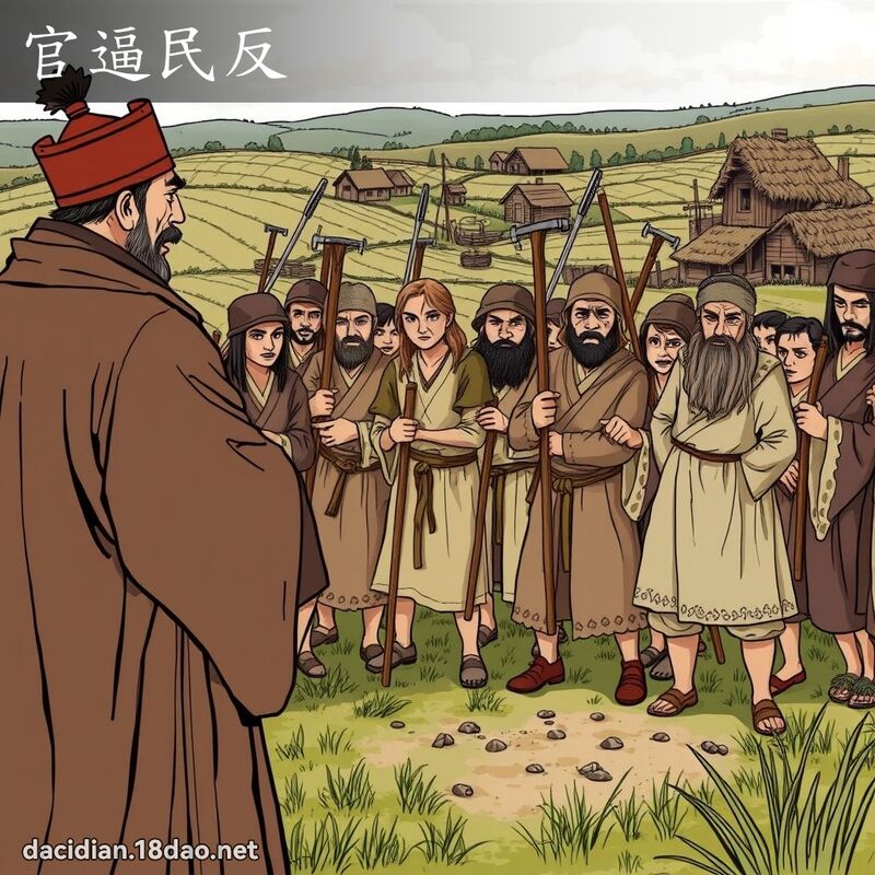 官逼民反 - 國語大辭典配圖