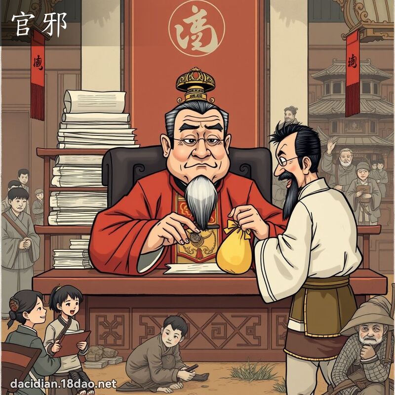 官邪 - 國語大辭典配圖