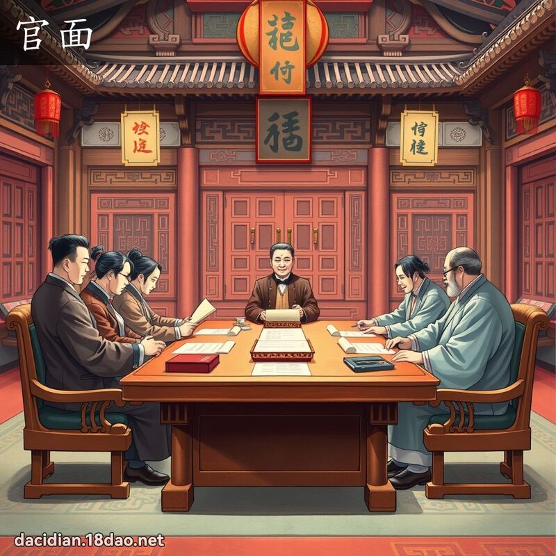 官面 - 國語大辭典配圖