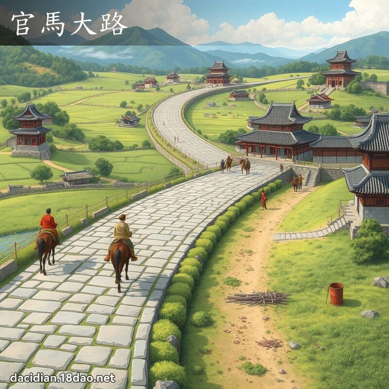 官馬大路 - 國語大辭典配圖