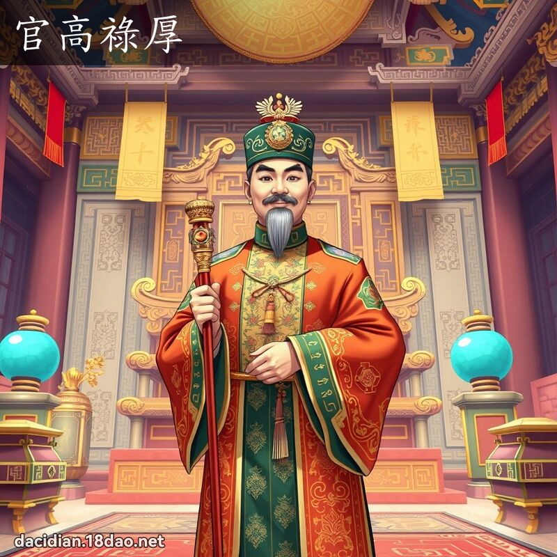 官高禄厚 - 国语大辞典配图