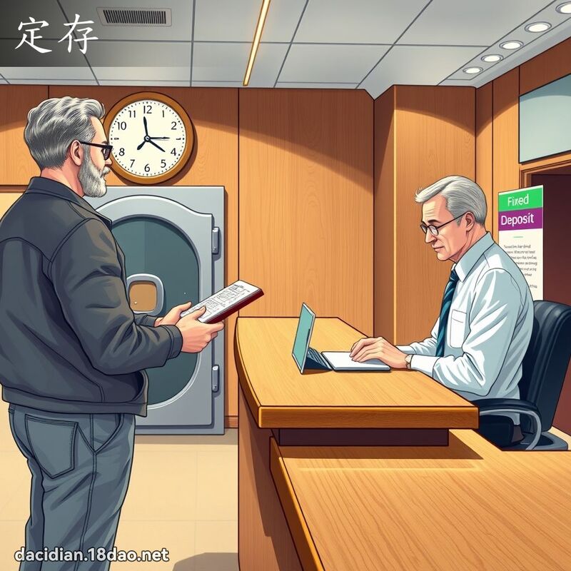 定存 - 国语大辞典配图