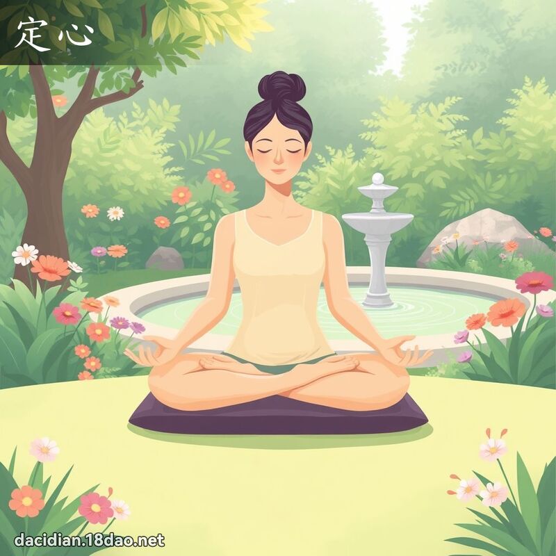 定心 - 国语大辞典配图