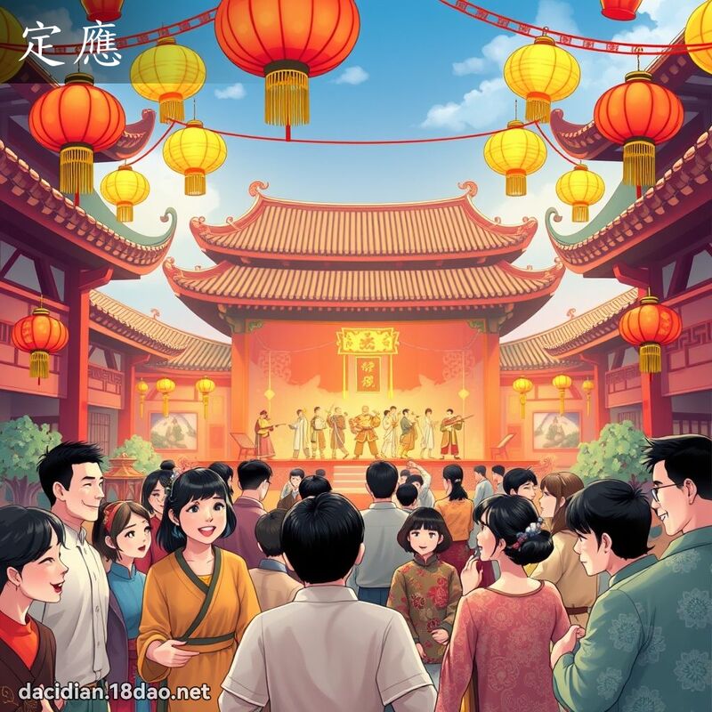 定應 - 國語大辭典配圖