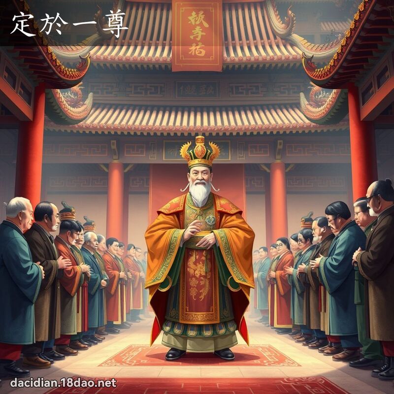 定於一尊 - 國語大辭典配圖