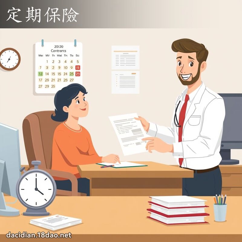 定期保险 - 国语大辞典配图