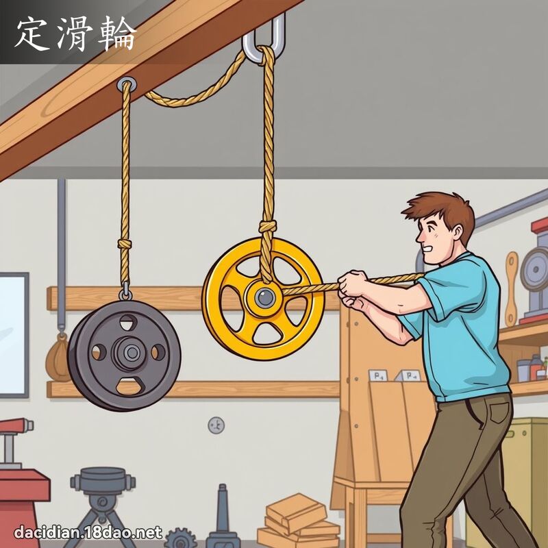 定滑輪 - 國語大辭典配圖