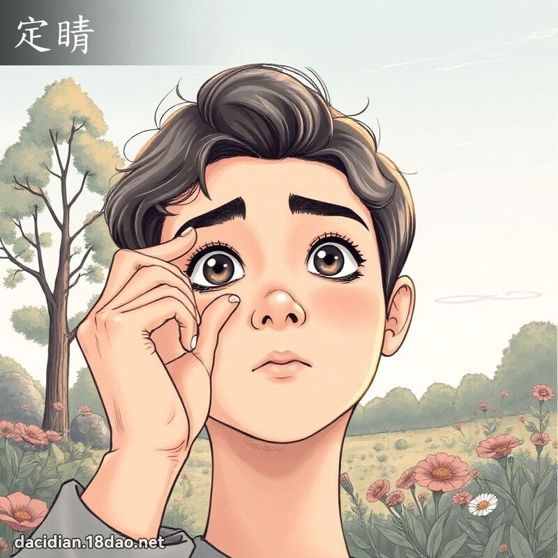 定睛 - 国语大辞典配图