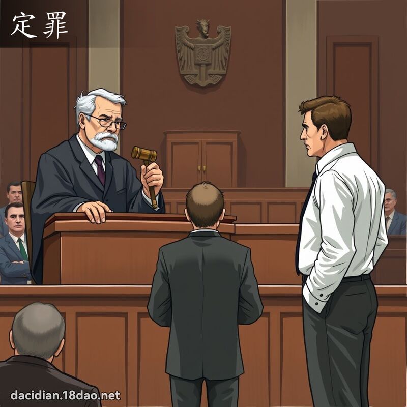 定罪 - 國語大辭典配圖