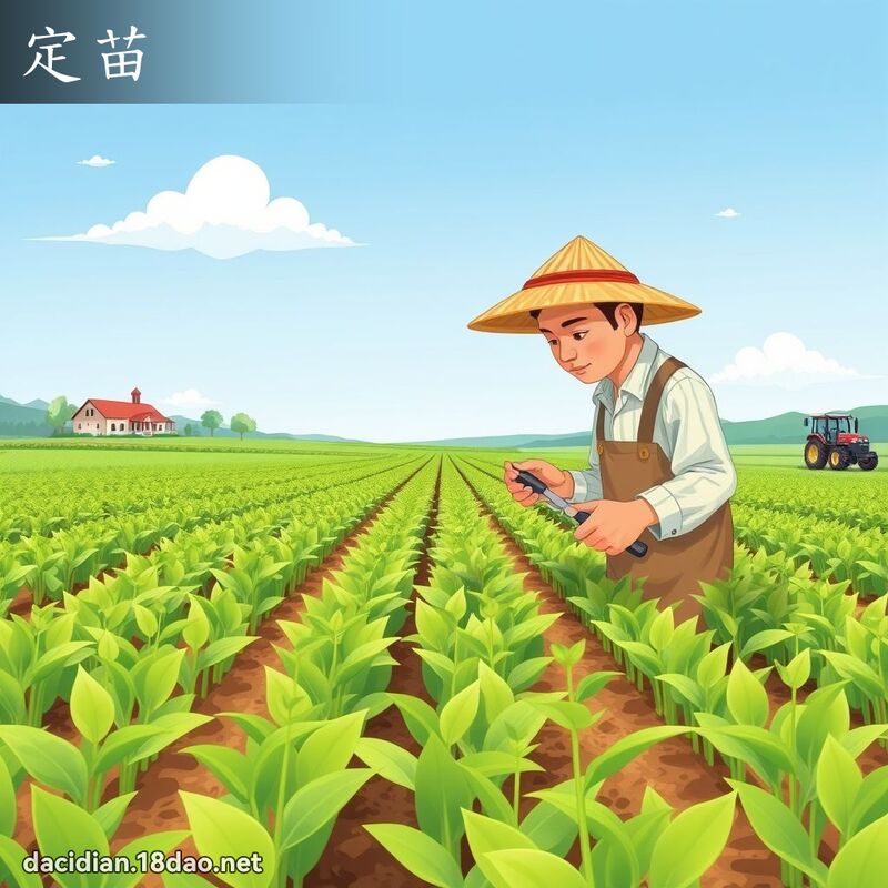 定苗 - 国语大辞典配图