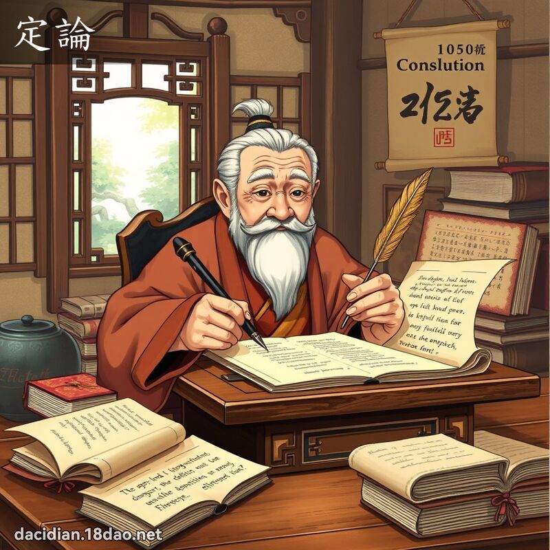 定論 - 國語大辭典配圖