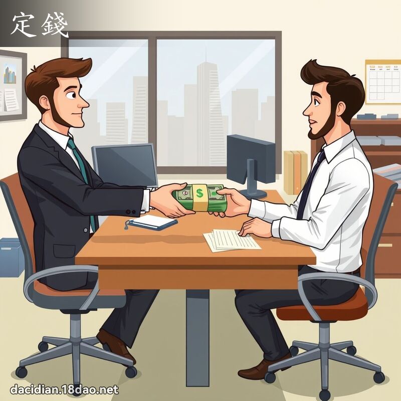 定錢 - 國語大辭典配圖