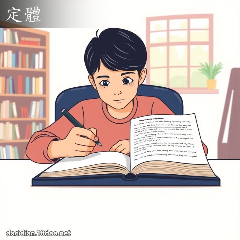 定體 - 國語大辭典配圖