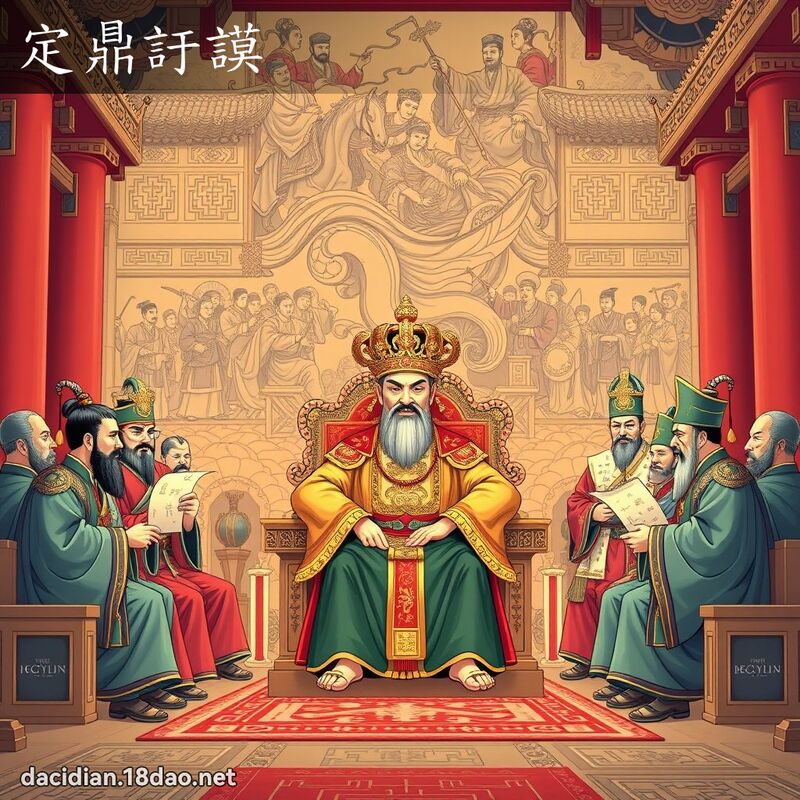 定鼎訏謨 - 国语大辞典配图