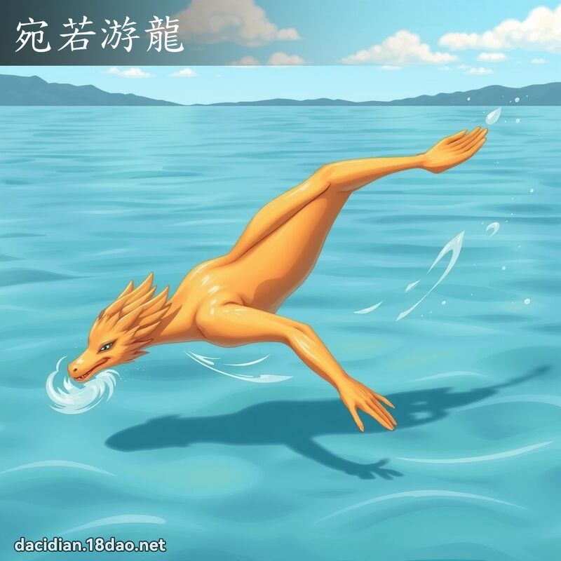 宛若游龙 - 国语大辞典配图
