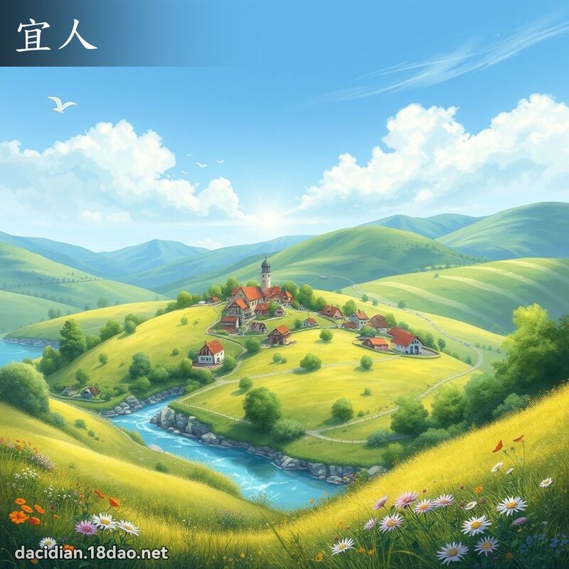 宜人 - 国语大辞典配图
