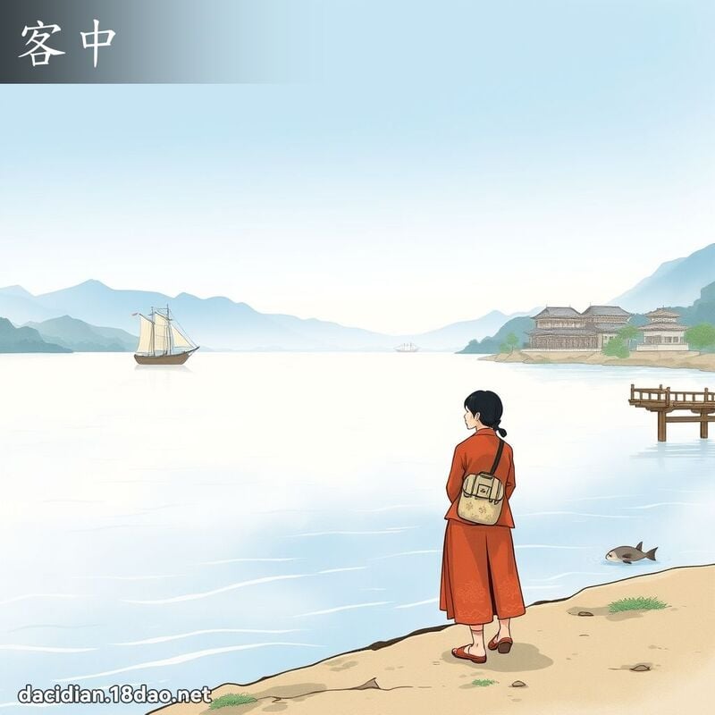 客中 - 國語大辭典配圖