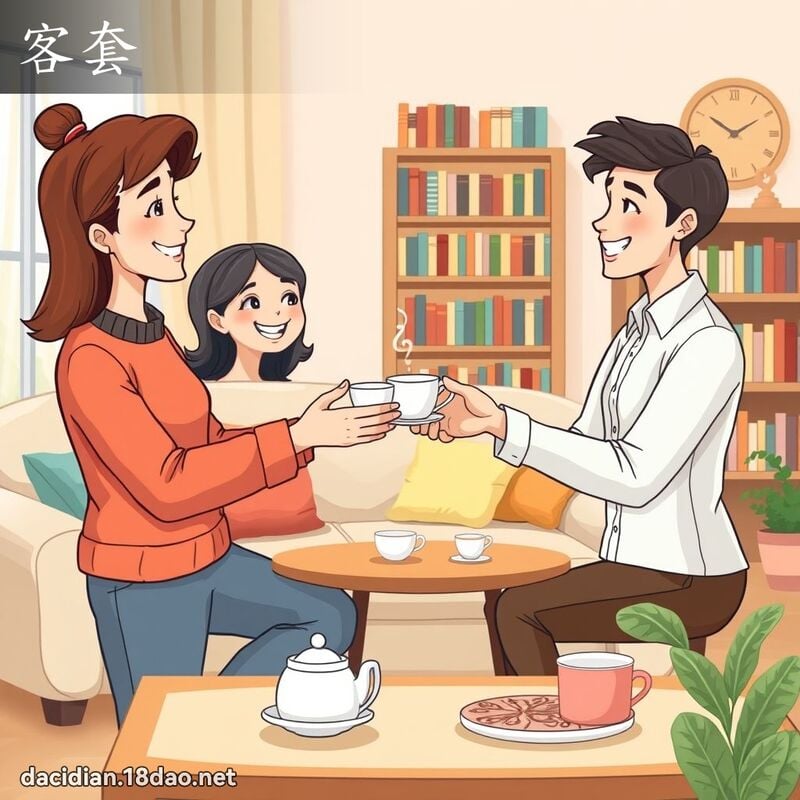 客套 - 國語大辭典配圖